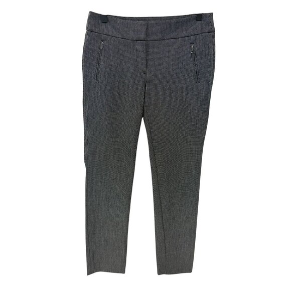 LOFT Marisa Skinny Pants Size 4 Black Ankle Zip Stretch Work Career - Picture 1 of 11